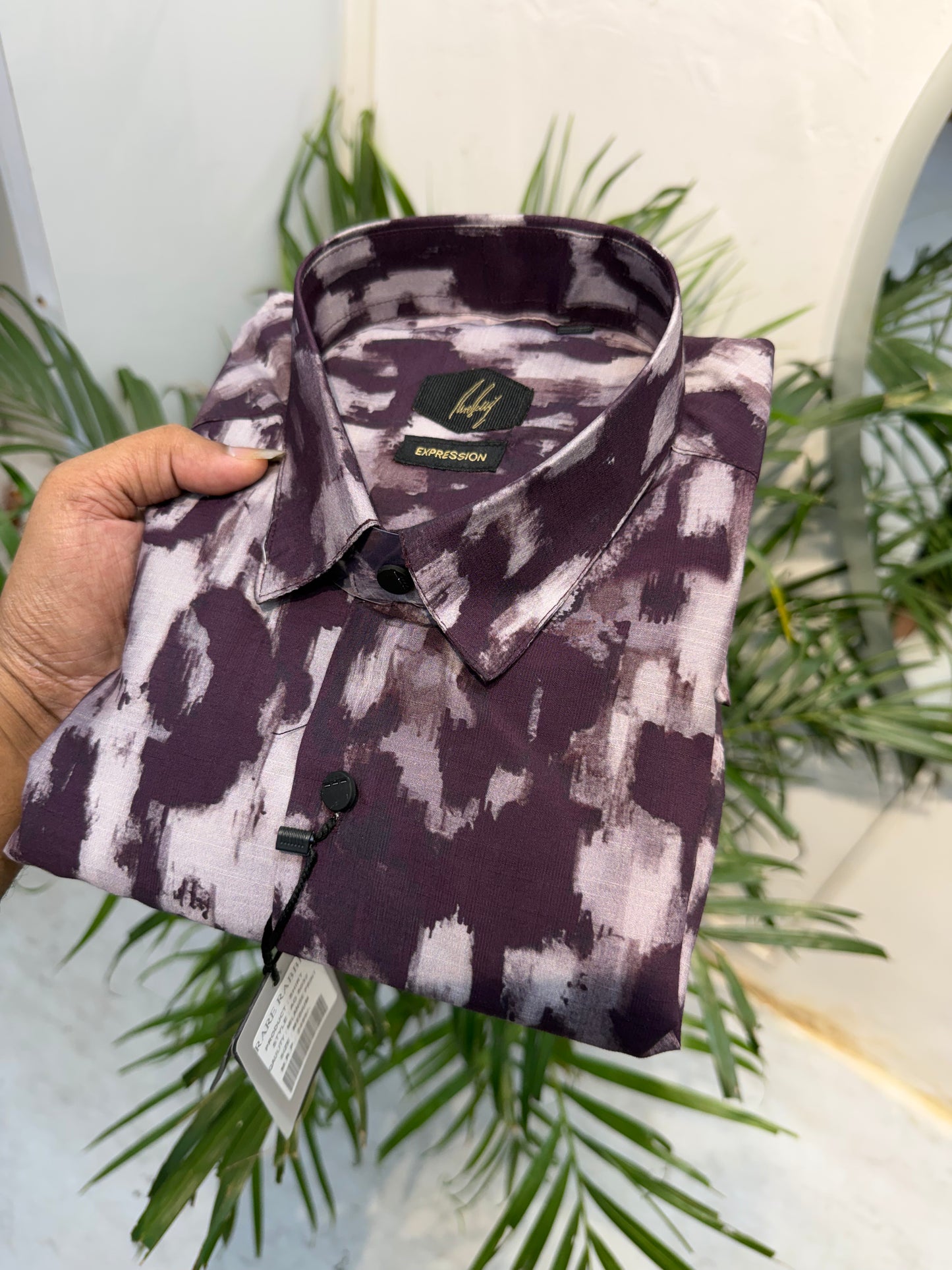 Purple designer milange print