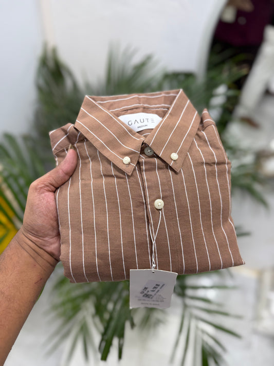 Old money linen stripes