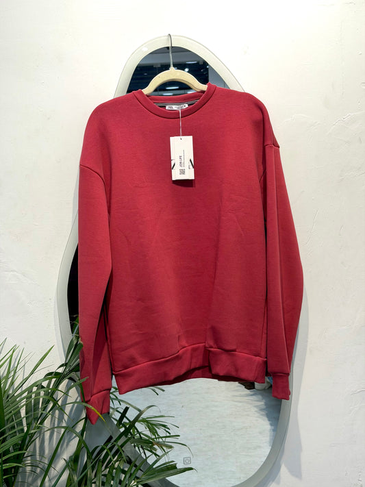 Red Zara sweatshirt