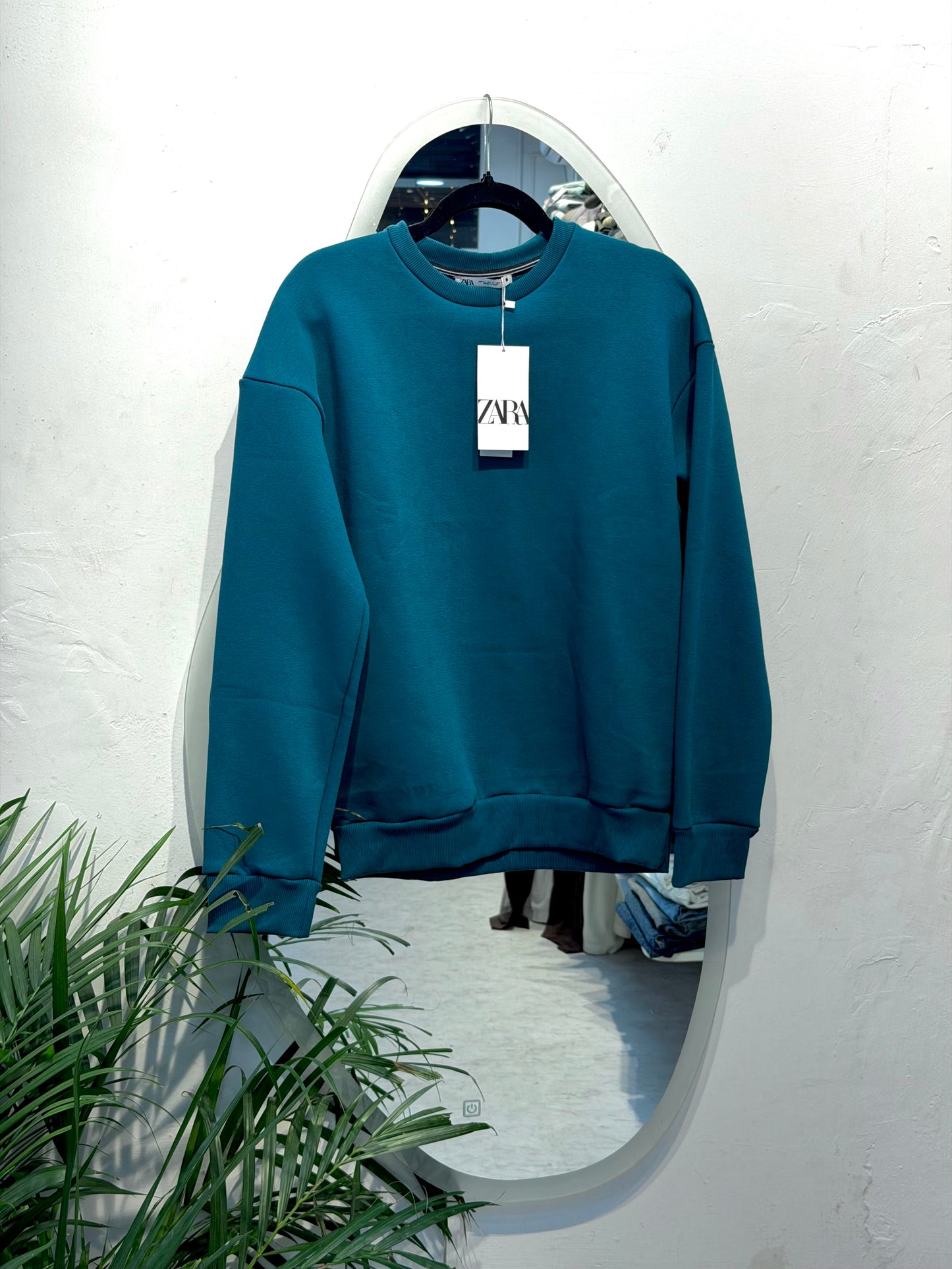 Dark cyan Zara sweatshirt