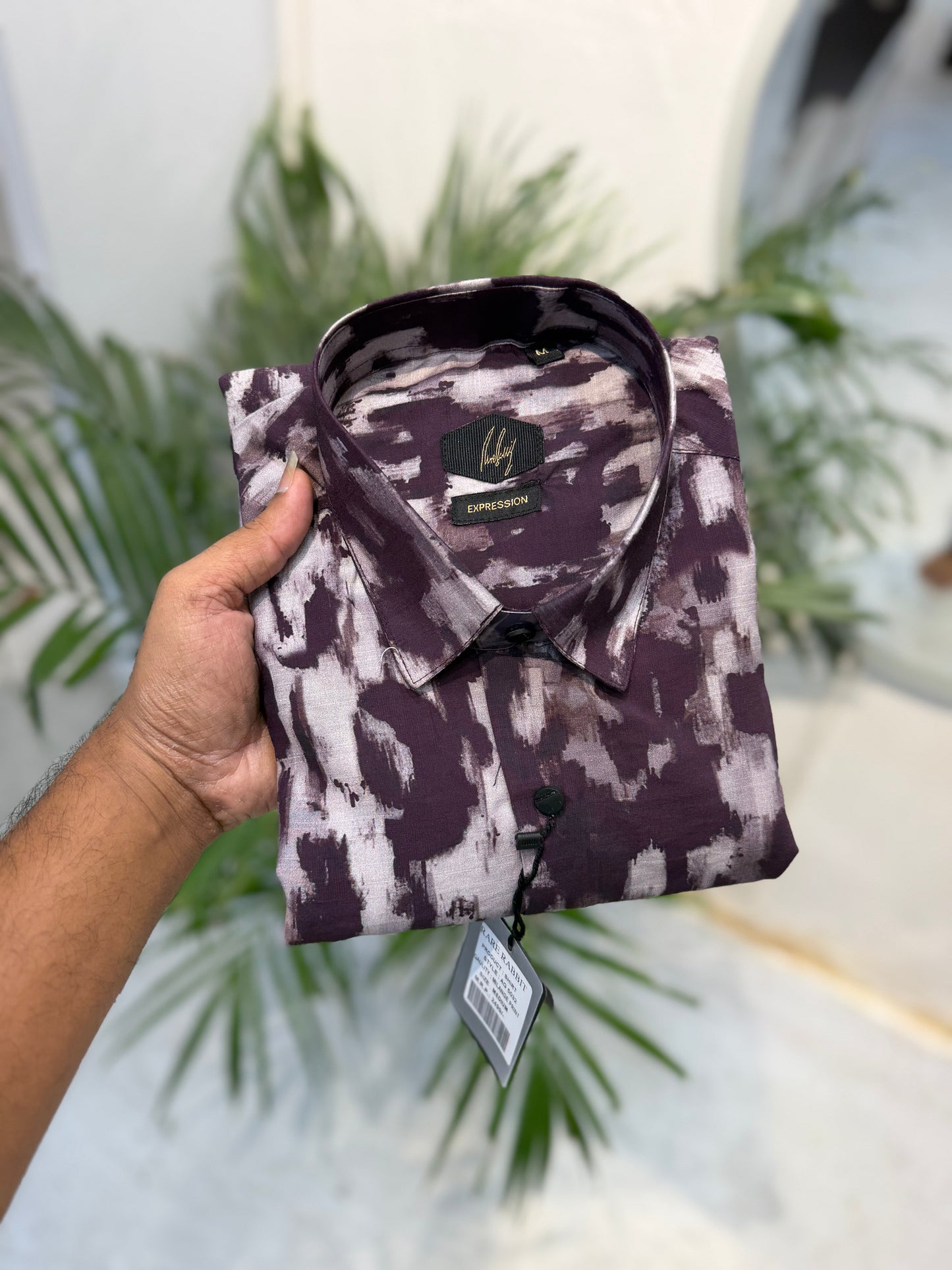 Purple designer milange print