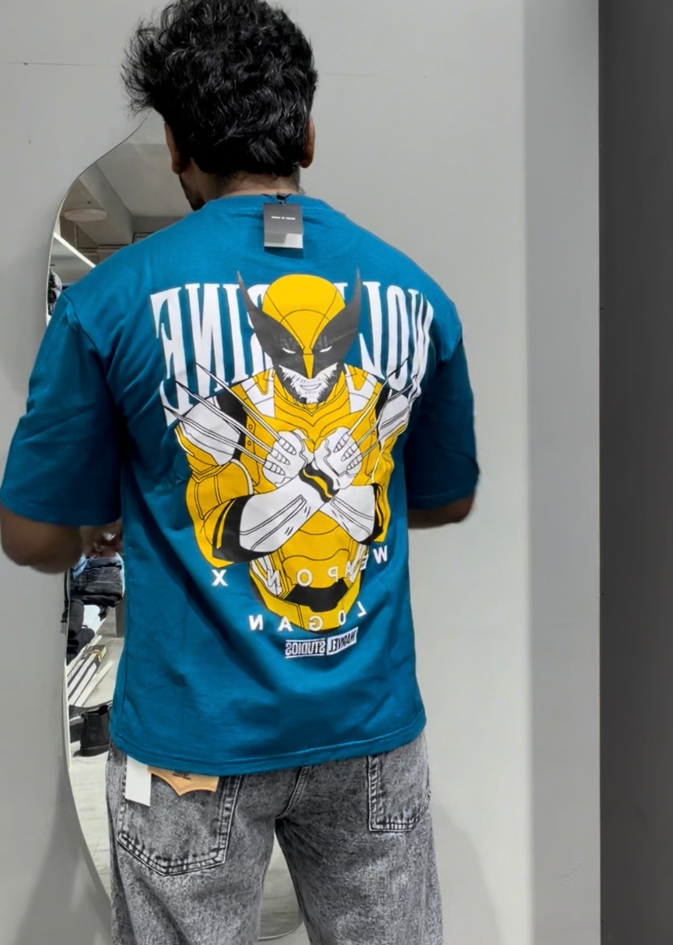Wolverine print oversized